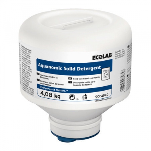 AQUANOMIC SOLID DETERGENT. 4.08 KG. 4 PKD