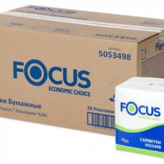 Focus Economic 1 слойные салфетки 24*24
